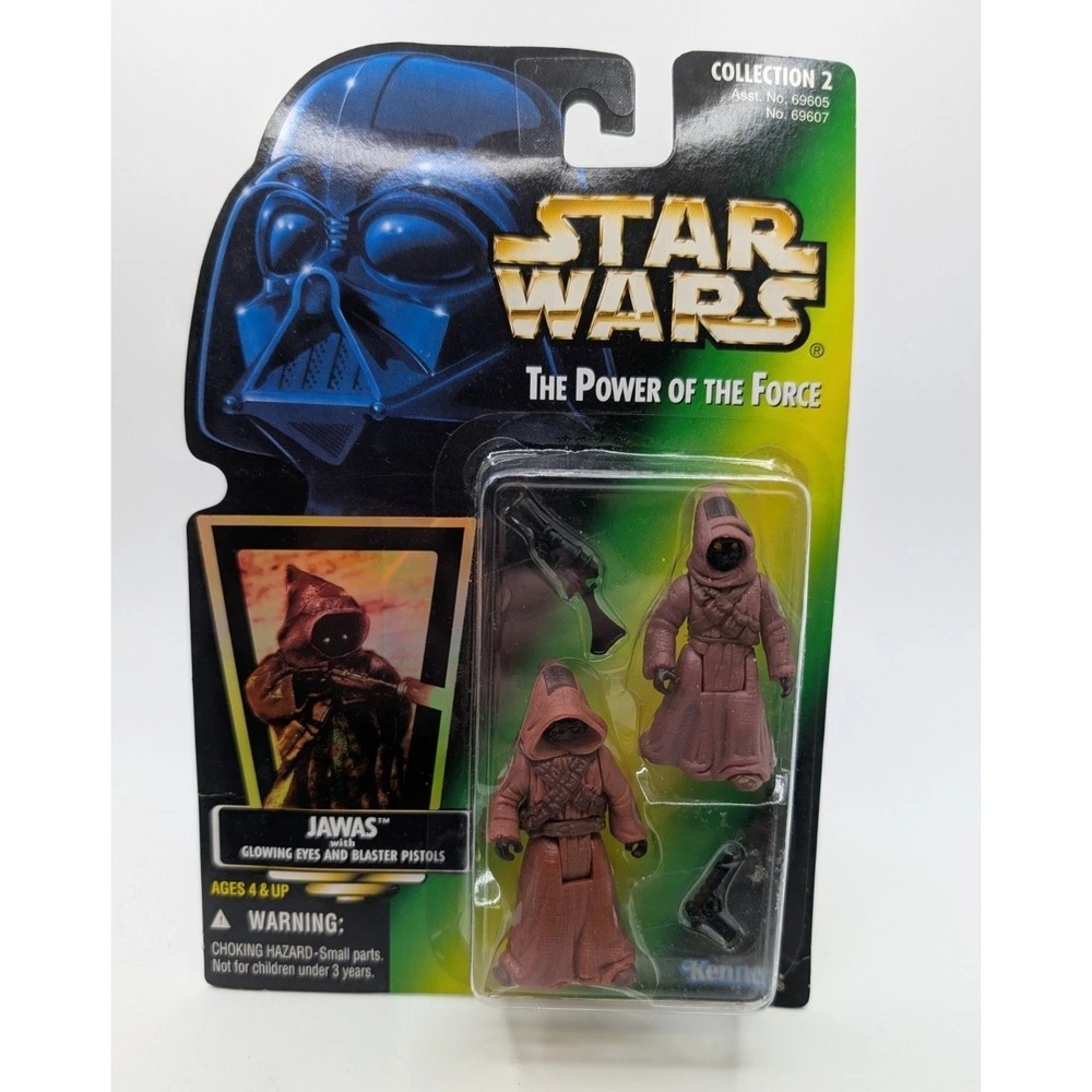 STAR WARS POTF COLLECTION 2 JAWAS Glowing Eyes Blaster Pistol Kenner 1996 New